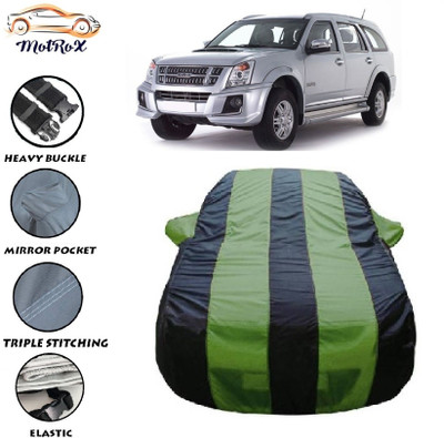 MoTRoX Car Cover For Isuzu MU-7 (With Mirror Pockets)(Green, Blue)