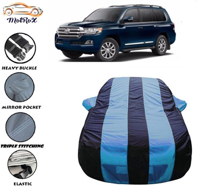 MoTRoX Car Cover For Toyota Land Cruiser (With Mirror Pockets)(Blue, Blue)