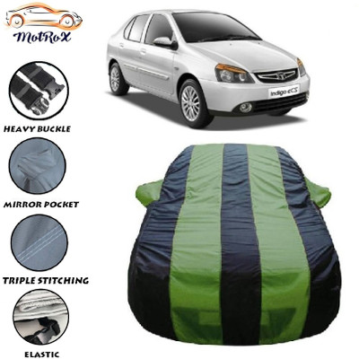 MoTRoX Car Cover For Tata Indigo eCS (With Mirror Pockets)(Green, Blue)