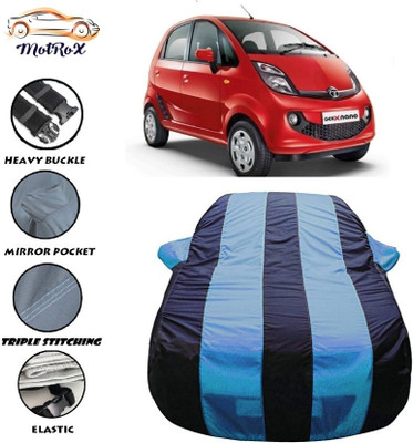 MoTRoX Car Cover For Tata Nano (With Mirror Pockets)(Blue, Blue)