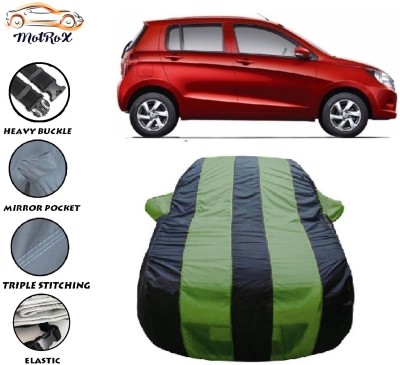 MoTRoX Car Cover For Maruti Suzuki Celerio (With Mirror Pockets)(Green, Blue)