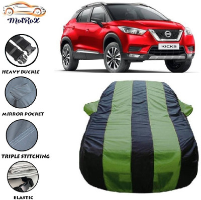 MoTRoX Car Cover For Mahindra Marazzo (With Mirror Pockets)(Green, Blue)