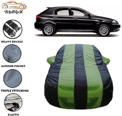 MoTRoX Car Cover For Chevrolet Optra SRV (With Mirror Pockets)(Green, Blue)