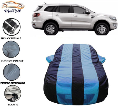 MoTRoX Car Cover For Ford Endeavour (With Mirror Pockets)(Blue, Blue)