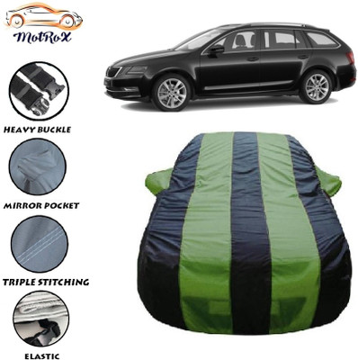 MoTRoX Car Cover For Skoda Octavia Combi (With Mirror Pockets)(Green, Blue)