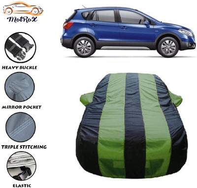 MoTRoX Car Cover For Maruti Suzuki S-Cross (With Mirror Pockets)(Green, Blue)