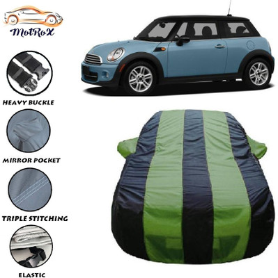 MoTRoX Car Cover For Mini Cooper Cooper SE (With Mirror Pockets)(Green, Blue)