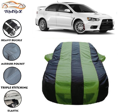 MoTRoX Car Cover For Mitsubishi Lancer (With Mirror Pockets)(Green, Blue)