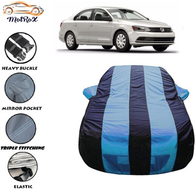 MoTRoX Car Cover For Volkswagen Jetta (With Mirror Pockets)(Blue, Blue)