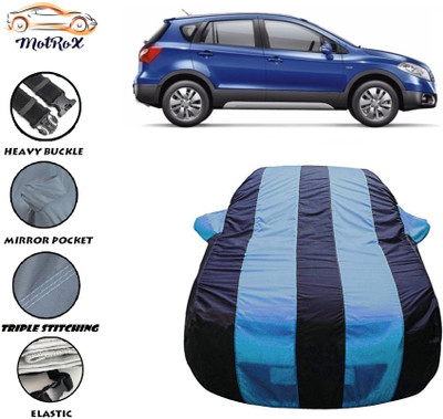 MoTRoX Car Cover For Maruti Suzuki S-Cross (With Mirror Pockets)(Blue, Blue)