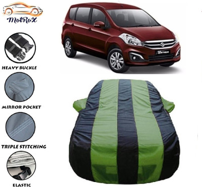 MoTRoX Car Cover For Maruti Suzuki Ertiga (With Mirror Pockets)(Green, Blue)
