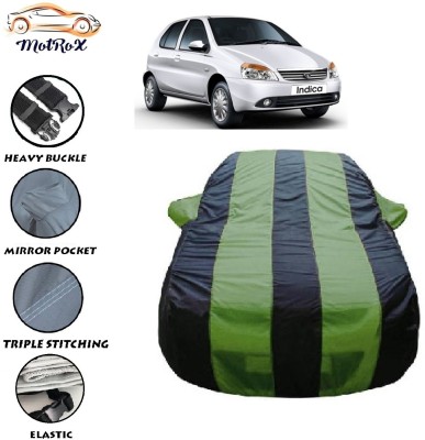 MoTRoX Car Cover For Tata Indica V2 (With Mirror Pockets)(Green, Blue)