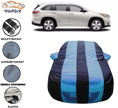 MoTRoX Car Cover For Toyota Highlander (With Mirror Pockets)(Blue, Blue)
