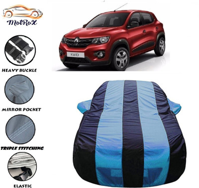 MoTRoX Car Cover For Renault Kwid (With Mirror Pockets)(Blue, Blue)