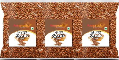 Annprash PREMIUM QUALITY FLAXSEEDS/ ALSI 3KG (1KGx3) Brown Flax Seeds(3 kg, Pack of 3)