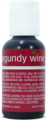 Chefmaster Liqua- Gel (Wine Color), .70 Oz Maroon(20 g)