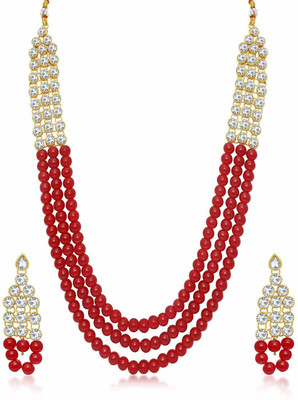 CATALYST Alloy Copper Red Jewellery Set(Pack of 1)