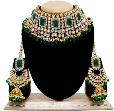 CATALYST Alloy Copper Green Jewellery Set(Pack of 1)