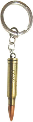 QNINE PUBG Bullet Keychain Premium Metal Cross Fire Big Bullet Key Chain Battleground Gun Bullets High Quality Metal Key Ring Key Chain Key Chain