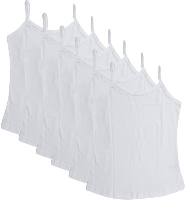 OK Inners Camisole For Baby Girls(White, Pack of 6)