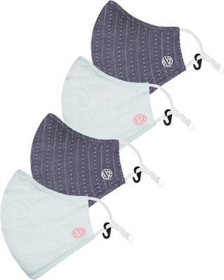 van-heusen-vwmsfrgp356951-cloth-mask-with-melt-blown-fabric-layermulticolor-free-size-pack-of-4