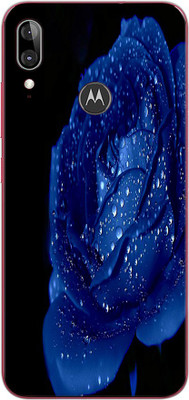 Vcare GadGets Motorola e6s Mobile Skin(Black, Blue)