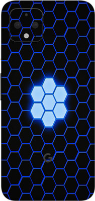 Vcare GadGets Google Pixel 4 Mobile Skin(Black, Blue)
