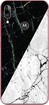 Vcare GadGets Motorola e6s Mobile Skin(Black, White)