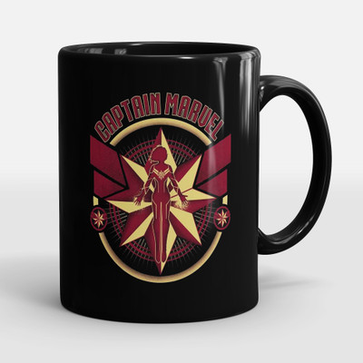 Sublikraft Captain Marvel Printed Ceramic Coffee Mug(330 ml)