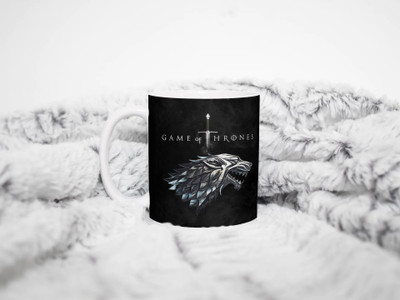purezento GOT Game Of Thrones printed mug Ceramic Coffee Mug(350 ml)