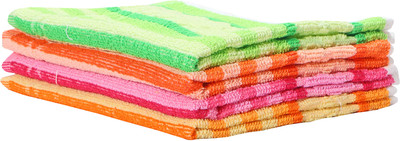 Silver Linens 13 in X 20 in Kitchen, Dinner Table and Face wash_20 Multicolor Cloth Napkins(4 Sheets)