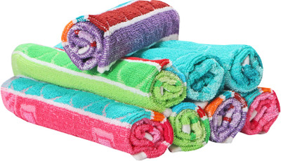 Silver Linens 13 in X 20 in Kitchen, Dinner Table and Face wash_19 Multicolor Cloth Napkins(8 Sheets)