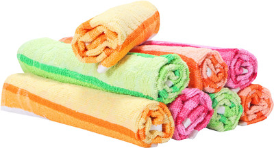 Silver Linens 13 in X 20 in Kitchen, Dinner Table and Face wash_20 Multicolor Cloth Napkins(8 Sheets)