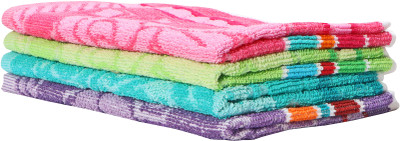 Silver Linens 13 in X 20 in Kitchen, Dinner Table and Face wash_19 Multicolor Cloth Napkins(4 Sheets)