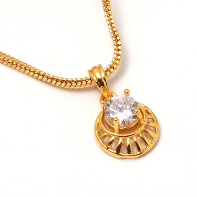 Jewar Mandi Gold-plated Brass Pendant