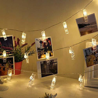 WunderVoX 16 LEDs 2.85 m Transparent Steady Clip Rice Lights(Pack of 1)