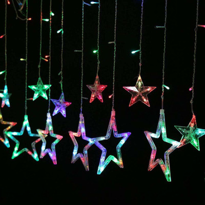 CraftQua 12 LEDs 2.49 m Gold Steady Star Rice Lights(Pack of 1)