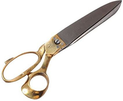 Bhanwar 10 Inch Brass Heavy Duty Scissor For Tailoring Purpose Scissors(Set of 1, steel)