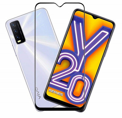 HOBBYTRONICS Edge To Edge Tempered Glass for VIVO Y20I(Pack of 1)
