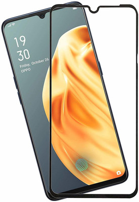 TINGTONG Edge To Edge Tempered Glass for Oppo F15(Pack of 1)