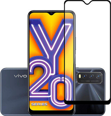 XRENGTH Edge To Edge Tempered Glass for Vivo Y20i(Pack of 1)