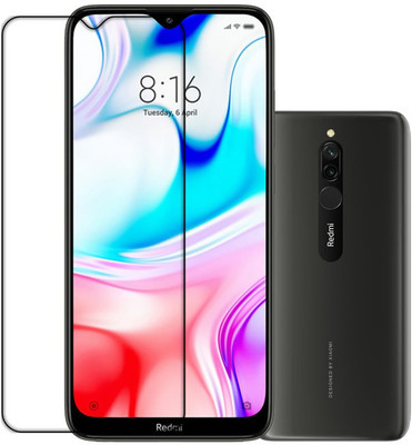 DOWRVIN Front and Back Tempered Glass for REDMI 8(Pack of 1)