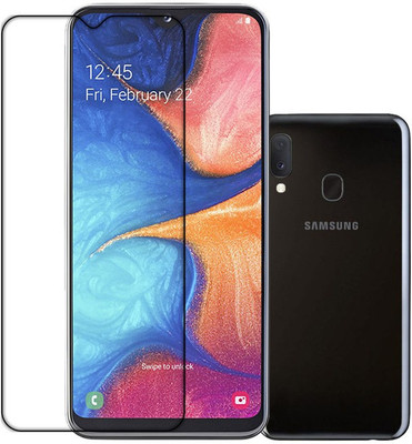 DOWRVIN Front and Back Tempered Glass for SAMSUNG A20E(Pack of 2)