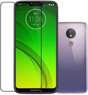 DOWRVIN Front and Back Tempered Glass for MOTO G7 POWER(Pack of 1)