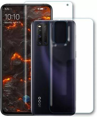 PR SMART Front and Back Tempered Glass for Vivo iQOO 3(Pack of 2)
