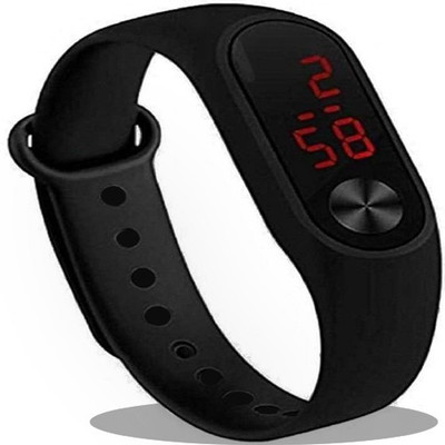 SRI CLUB SRI CLUB Smart Band(Black Strap, Size : Free)