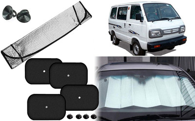 Auto Kite Dashboard, Rear Window, Side Window Sun Shade For Maruti Suzuki Omni(Silver, Black)