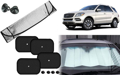 Auto Kite Dashboard, Rear Window, Side Window Sun Shade For Mercedes Benz ML350(Silver, Black)