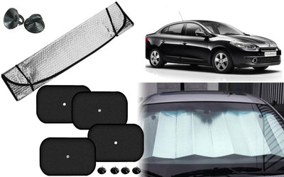 Auto Kite Dashboard, Rear Window, Side Window Sun Shade For Renault Fluence(Silver, Black)