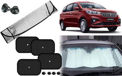 Auto Kite Dashboard, Rear Window, Side Window Sun Shade For Maruti Suzuki Ertiga(Silver, Black)